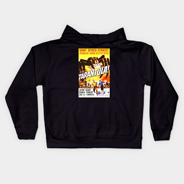 Classic Science Fiction Movie Poster - Tarantula Kids Hoodie by Starbase79